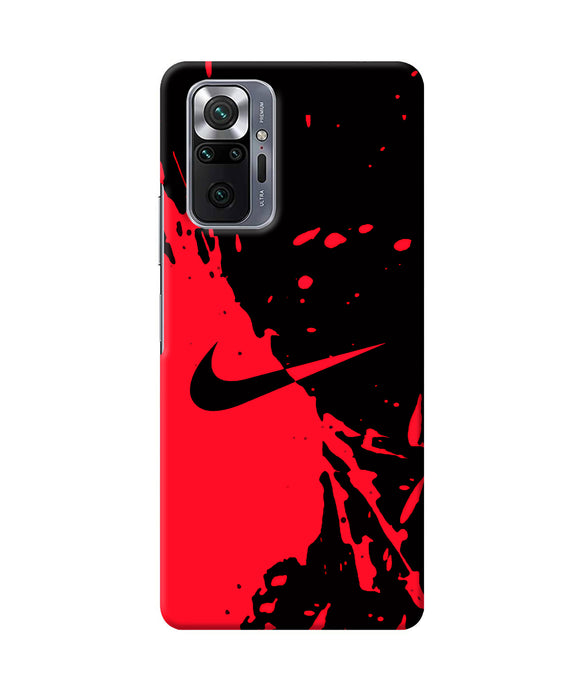 Nike red black poster Redmi Note 10 Pro Max Back Cover