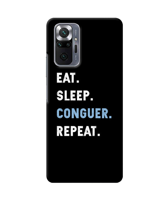 Eat sleep quote Redmi Note 10 Pro Max Back Cover