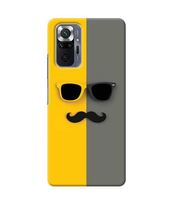 Mustache glass Redmi Note 10 Pro Max Back Cover