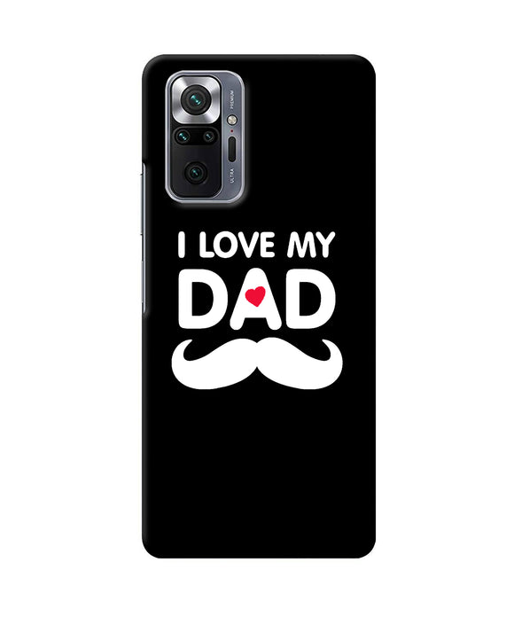 I love my dad mustache Redmi Note 10 Pro Max Back Cover