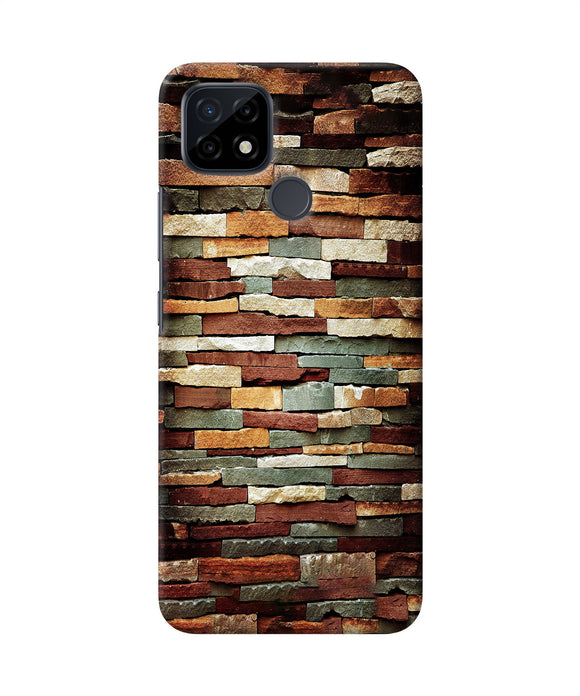 Bricks Pattern Realme C21 Back Cover