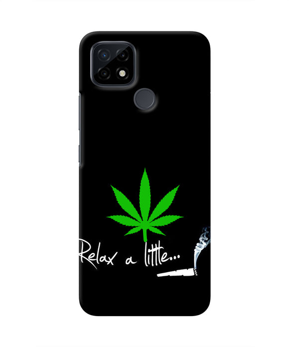 Weed Relax Quote Realme C21 Real 4D Back Cover