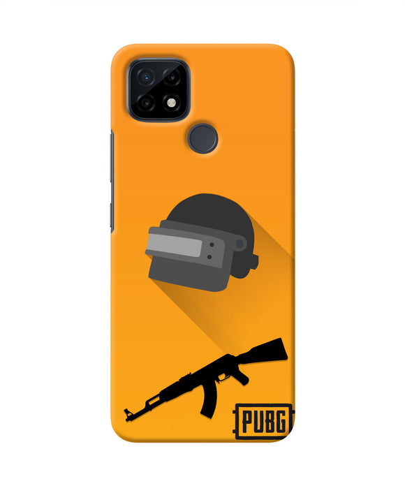 PUBG Helmet and Gun Realme C21 Real 4D Back Cover