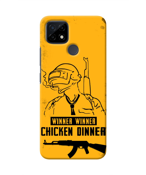 PUBG Chicken Dinner Realme C21 Real 4D Back Cover