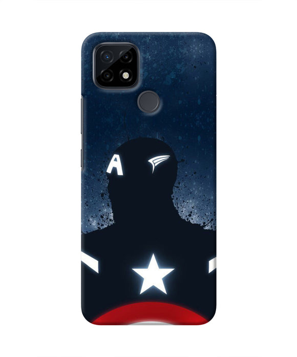 Captain america Shield Realme C21 Real 4D Back Cover