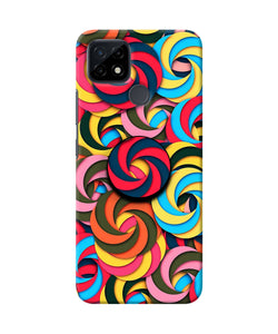 Spiral Pattern Realme C21 Pop Case