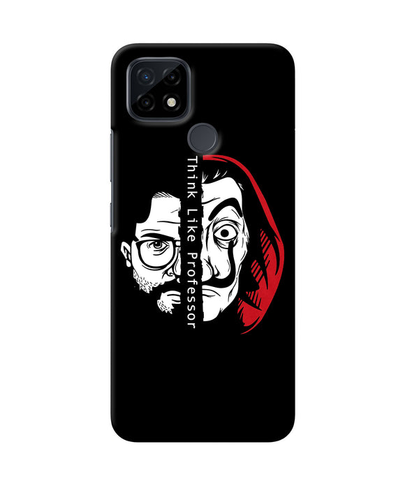 Money Heist Think Like Professor Realme C21 Back Cover