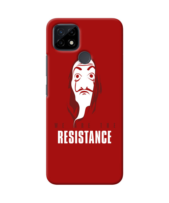 Money Heist Resistance Quote Realme C21 Back Cover