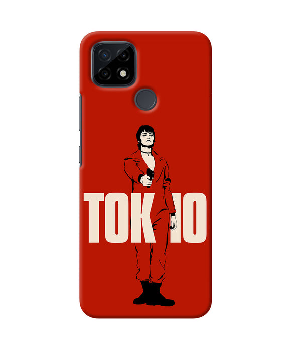 Money Heist Tokyo With Gun Realme C21 Back Cover