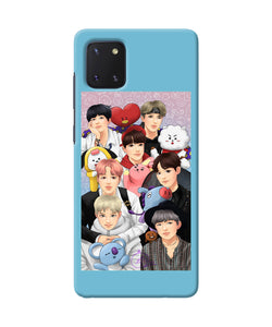 BTS with animals Samsung Note 10 Lite Back Cover