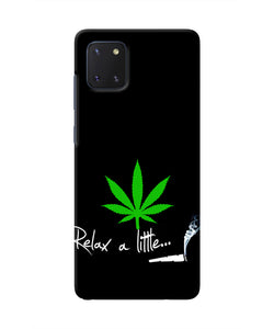 Weed Relax Quote Samsung Note 10 Lite Real 4D Back Cover