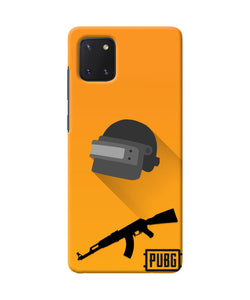 PUBG Helmet and Gun Samsung Note 10 Lite Real 4D Back Cover