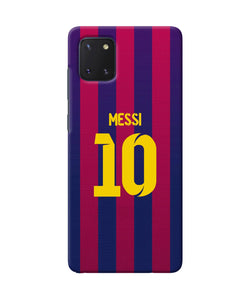 Messi 10 tshirt Samsung Note 10 Lite Back Cover