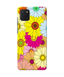 Abstract colorful flowers Samsung Note 10 Lite Back Cover