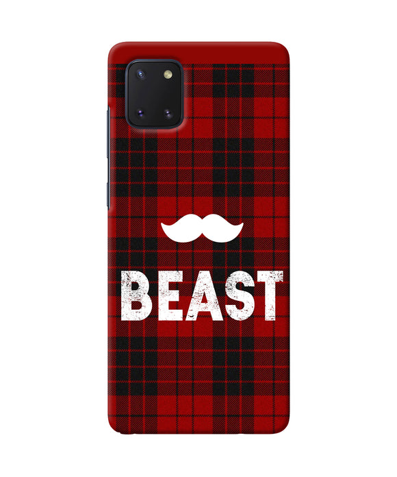 Beast red square Samsung Note 10 Lite Back Cover