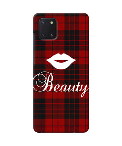 Beauty red square Samsung Note 10 Lite Back Cover