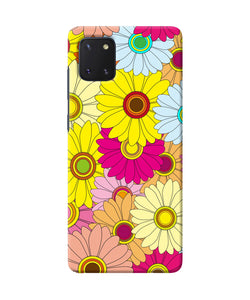 Abstract colorful flowers Samsung Note 10 Lite Back Cover