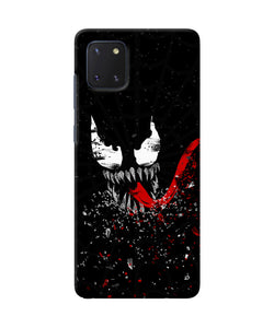 Venom black poster Samsung Note 10 Lite Back Cover