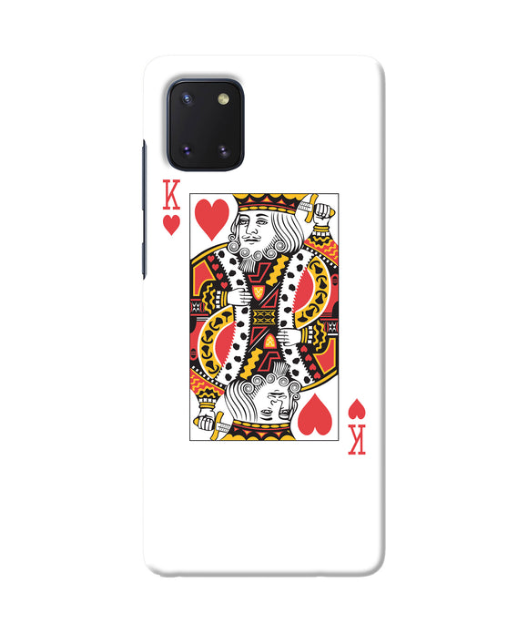 Heart king card Samsung Note 10 Lite Back Cover