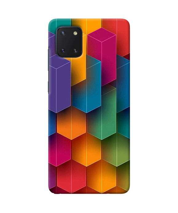 Abstract rectangle print Samsung Note 10 Lite Back Cover