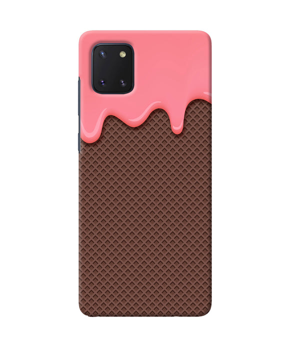 Waffle cream biscuit Samsung Note 10 Lite Back Cover