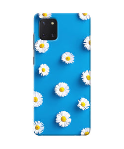 White flowers Samsung Note 10 Lite Back Cover