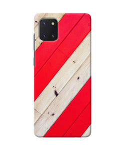 Abstract red brown wooden Samsung Note 10 Lite Back Cover