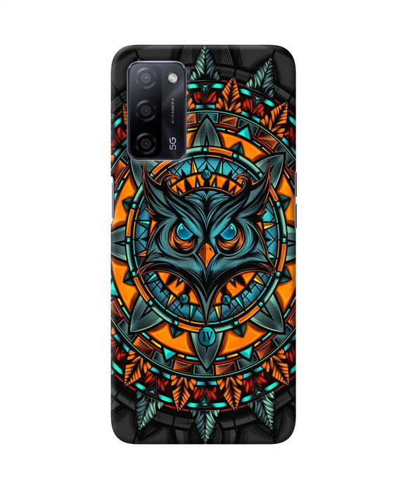 Angry Owl Art Oppo A53s 5G Back Cover