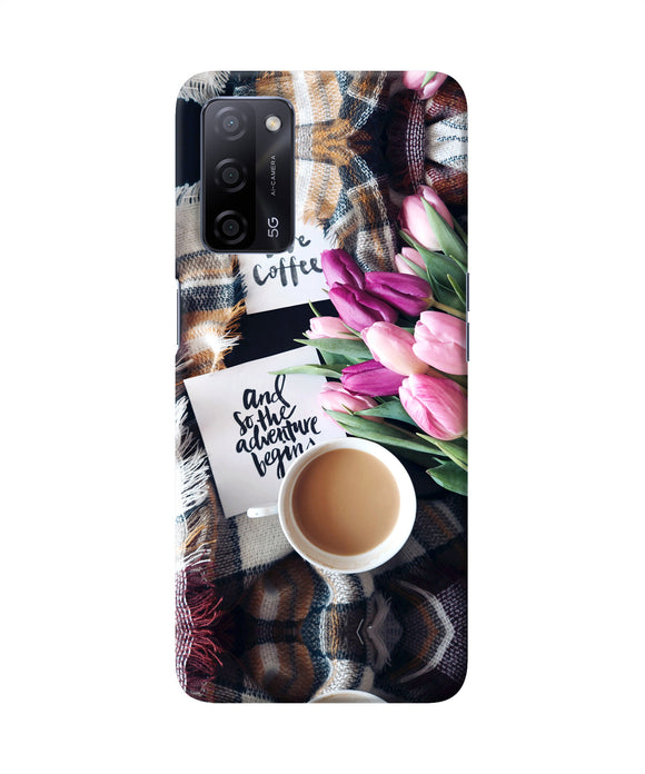 Love Coffee Quotes Oppo A53s 5G Back Cover