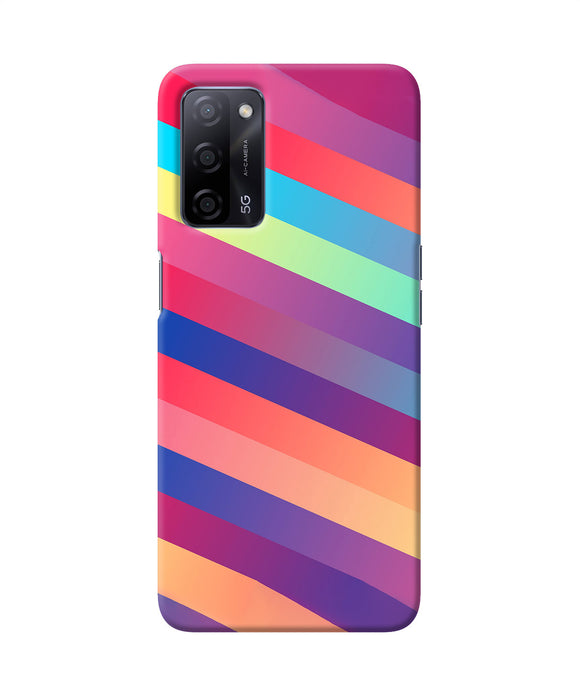 Stripes color Oppo A53s 5G Back Cover