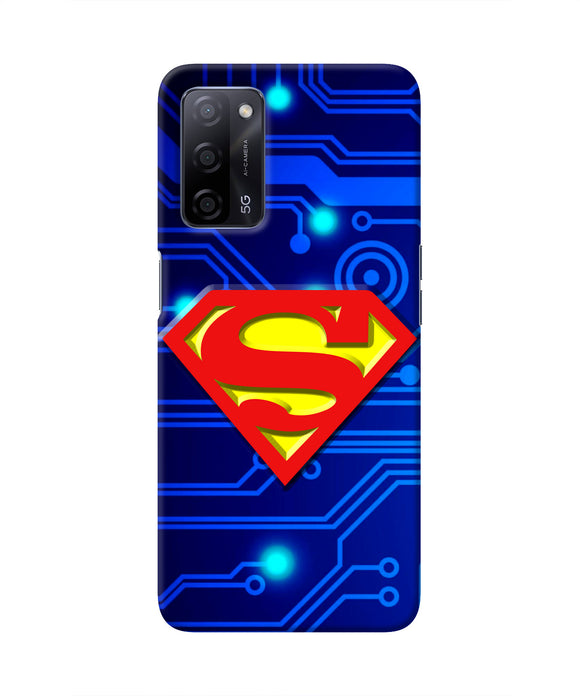 Superman Abstract Oppo A53s 5G Real 4D Back Cover