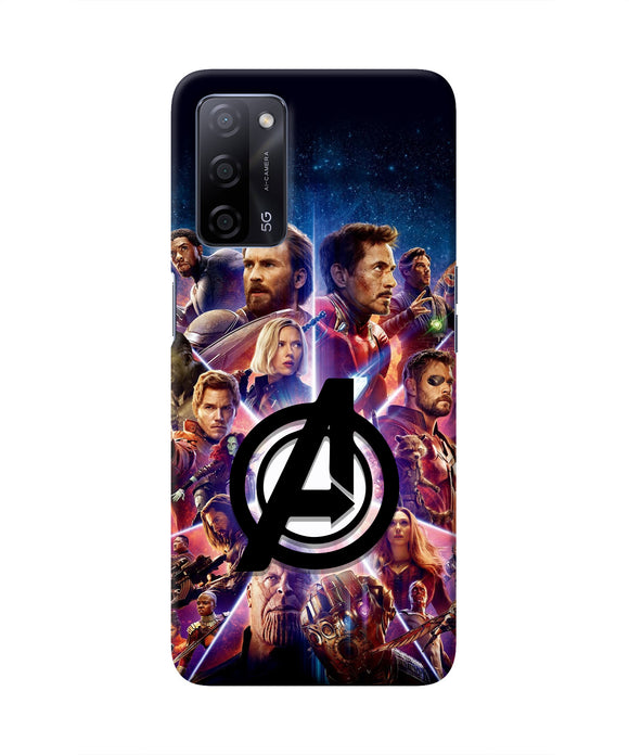 Avengers Superheroes Oppo A53s 5G Real 4D Back Cover