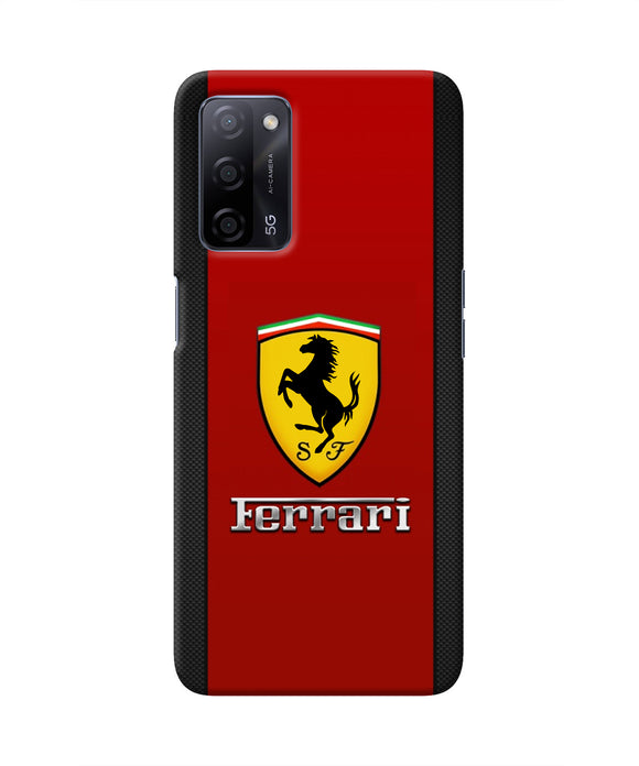 Ferrari Abstract Oppo A53s 5G Real 4D Back Cover