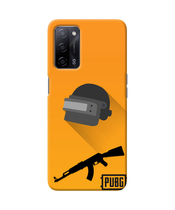 PUBG Helmet and Gun Oppo A53s 5G Real 4D Back Cover