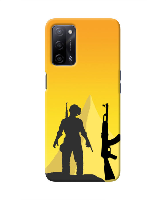 PUBG Silhouette Oppo A53s 5G Real 4D Back Cover
