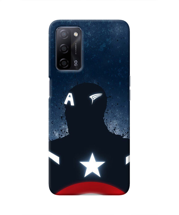Captain america Shield Oppo A53s 5G Real 4D Back Cover