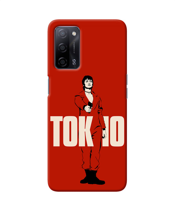 Money Heist Tokyo With Gun Oppo A53s 5G Back Cover