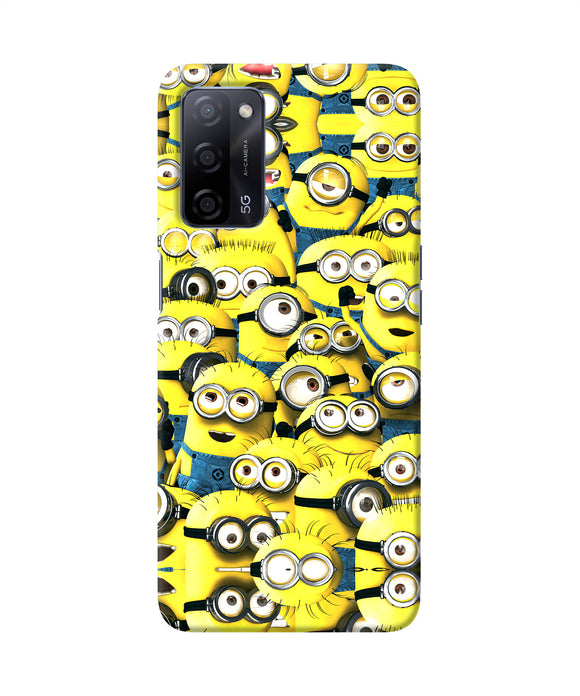 Minions mini crowd Oppo A53s 5G Back Cover