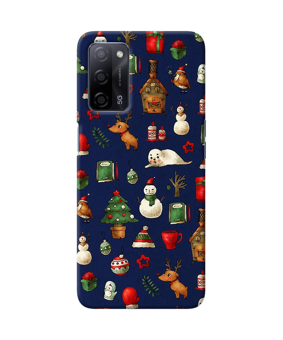 Canvas christmas print Oppo A53s 5G Back Cover