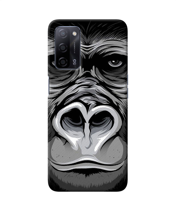 Black chimpanzee Oppo A53s 5G Back Cover