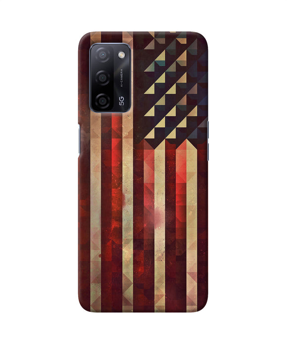 Vintage US flag Oppo A53s 5G Back Cover