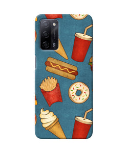 Abstract food print Oppo A53s 5G Back Cover