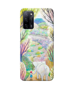 Natual elephant girl Oppo A53s 5G Back Cover