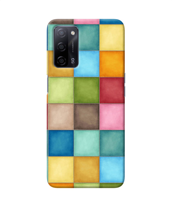 Abstract colorful squares Oppo A53s 5G Back Cover