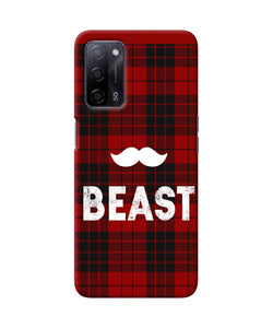 Beast red square Oppo A53s 5G Back Cover