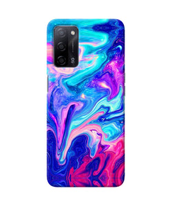 Abstract colorful water Oppo A53s 5G Back Cover