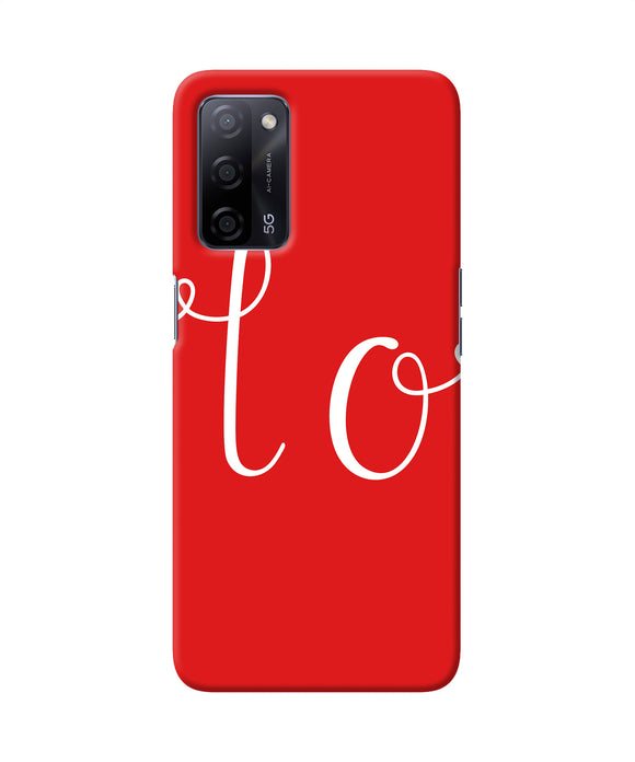 Love one Oppo A53s 5G Back Cover