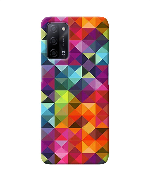 Abstract triangle pattern Oppo A53s 5G Back Cover