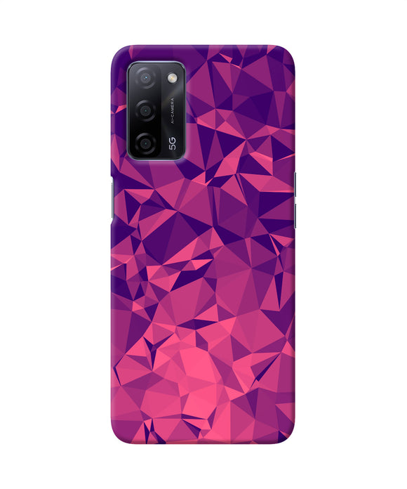 Abstract red blue shine Oppo A53s 5G Back Cover