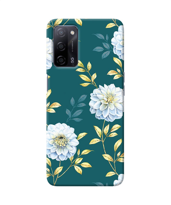 Flower canvas Oppo A53s 5G Back Cover
